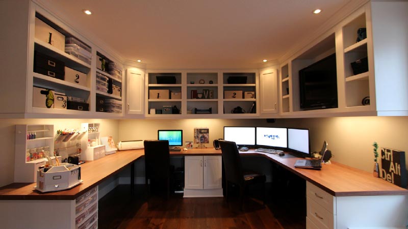Custom home office space